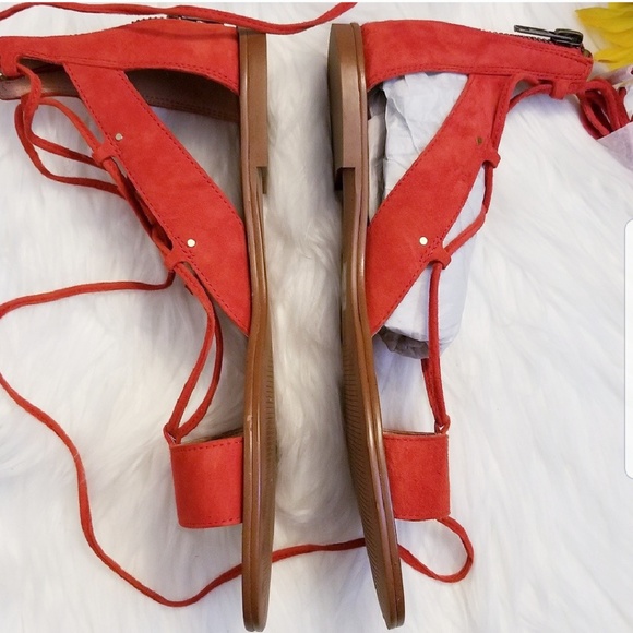 Madewell ❤ Bridget Gladiator Leather Suede Sandals - Picture 3 of 8